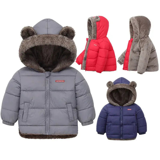 Kids Thick Cozy Fleece Winter Jacket