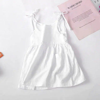 Chic Sleeveless Toddler Cotton Dress